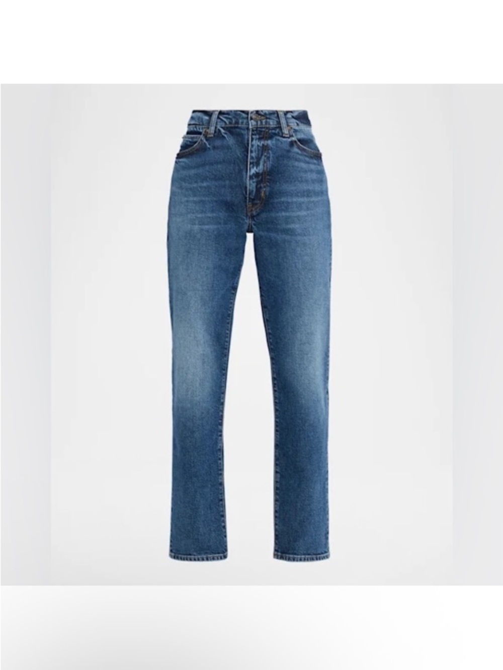 Frame Denim The Borrowed Ankle Jeans Blue Straight Leg Jeans Escape size 27 $248